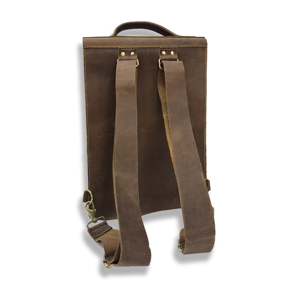 Leather Laptop Backpack