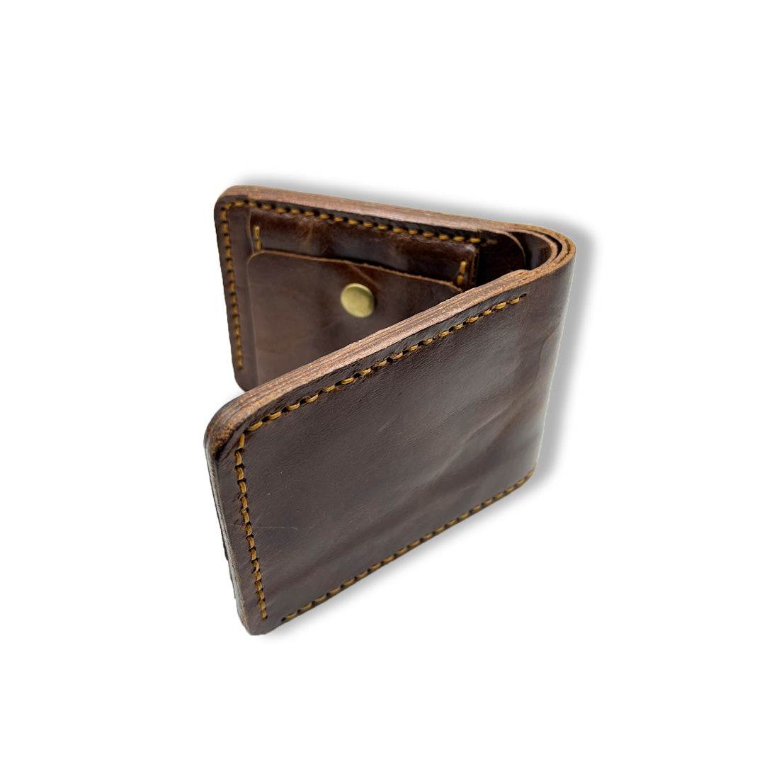 Rustic Wallet with coin slot